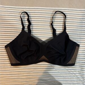 Honeylove Black Wire-Free Mesh Panel Bra